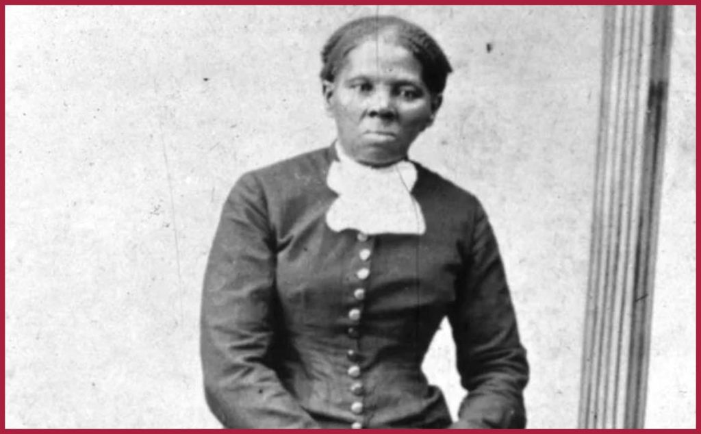 Harriet Tubman sitting vintage image